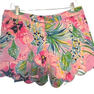 Lilly Pulitzer Scalloped Shorts Women's Size 8